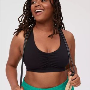 Aerie black sports bra, size small
